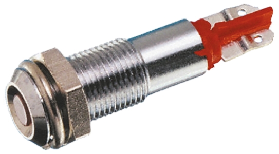 Signal Construct Red Indicator, 20 → 28V, 6mm Mounting Hole Size