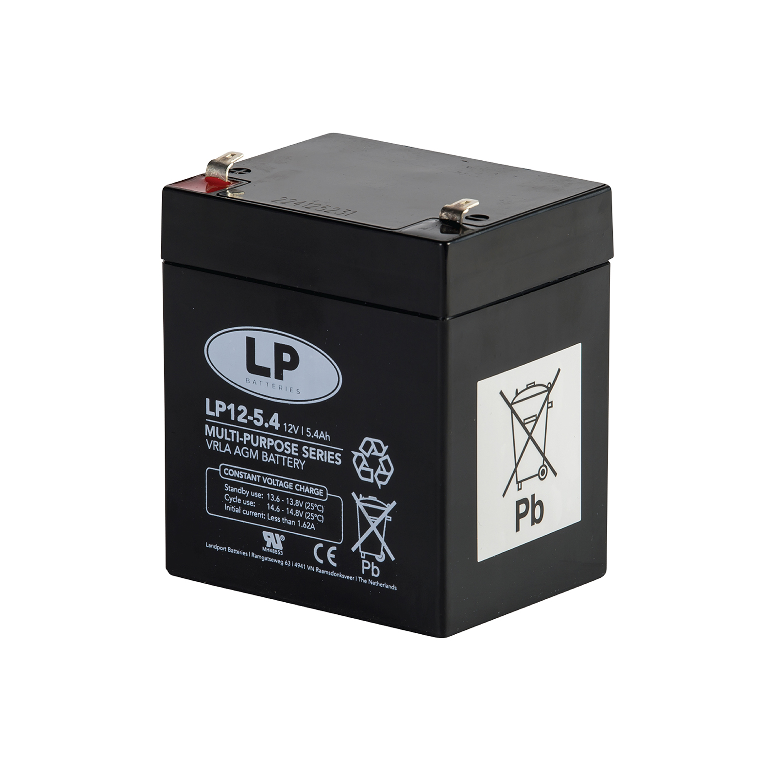Landport Batteries 12V T1 Lead Acid Battery, 5.4Ah