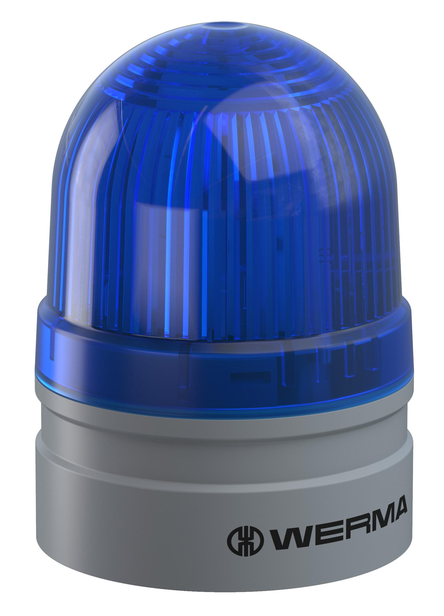 Werma 260 Series Blue Flashing Light Module, 24 V, Multiple, LED Bulb, IP66
