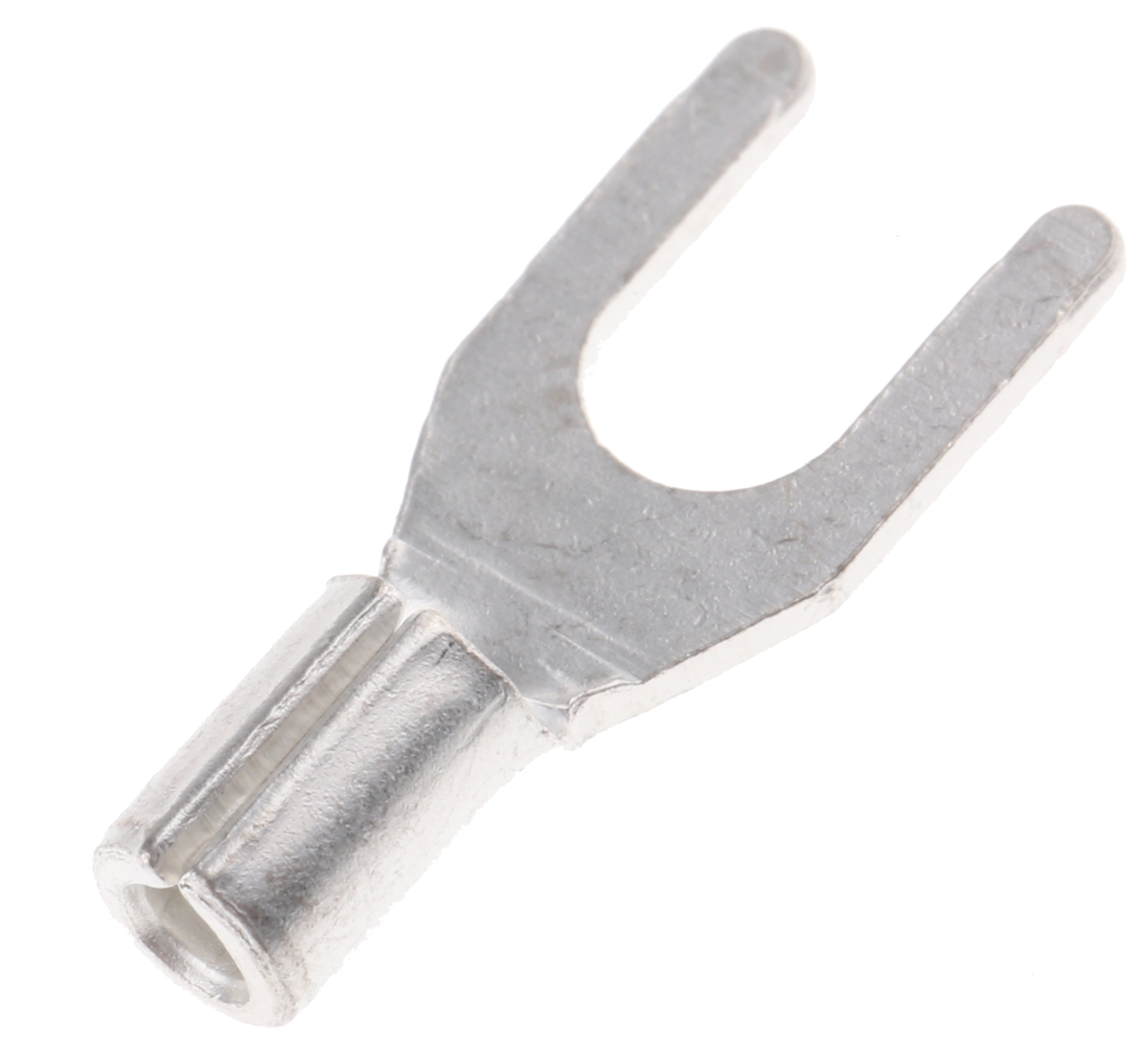 RS PRO Uninsulated Crimp Spade Connector, 0.5mm² to 1.5mm², 22AWG to 16AWG, M3.5 Stud Size