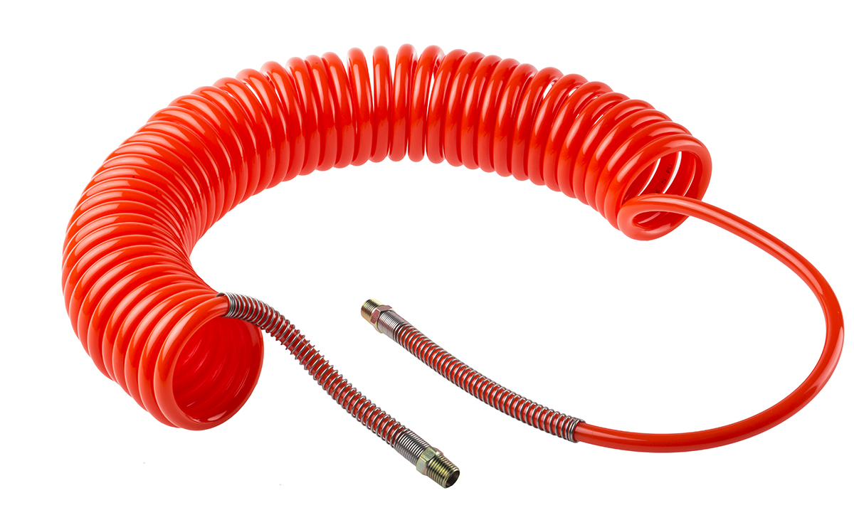 RS PRO 6m, Polyurethane Recoil Hose, with BSPT 1/4" Male connector