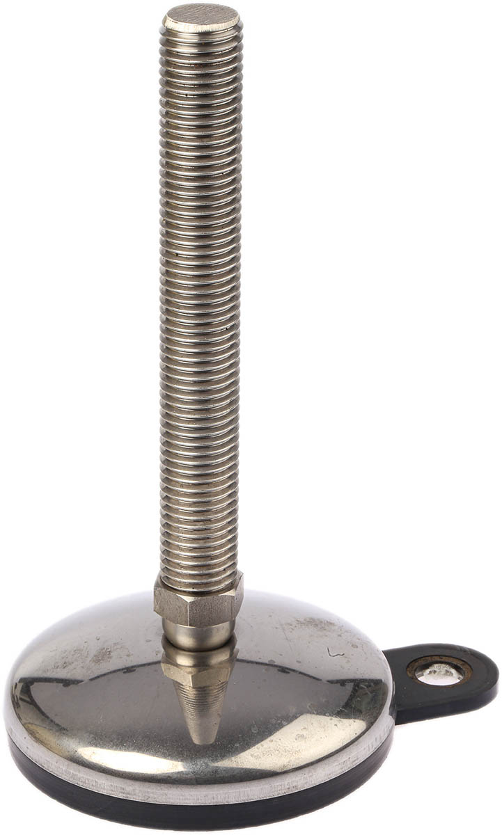 Nu-Tech Engineering M20 Stainless Steel Adjustable Foot, 1000kg Static Load Capacity 3.5° Tilt Angle