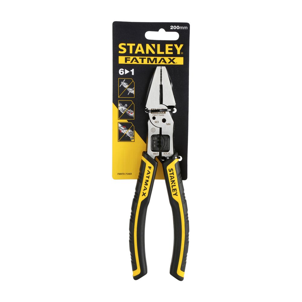 Stanley FMHT0-75469 6-Piece Pliers, 310 mm Overall, Flat Tip, 6in Jaw