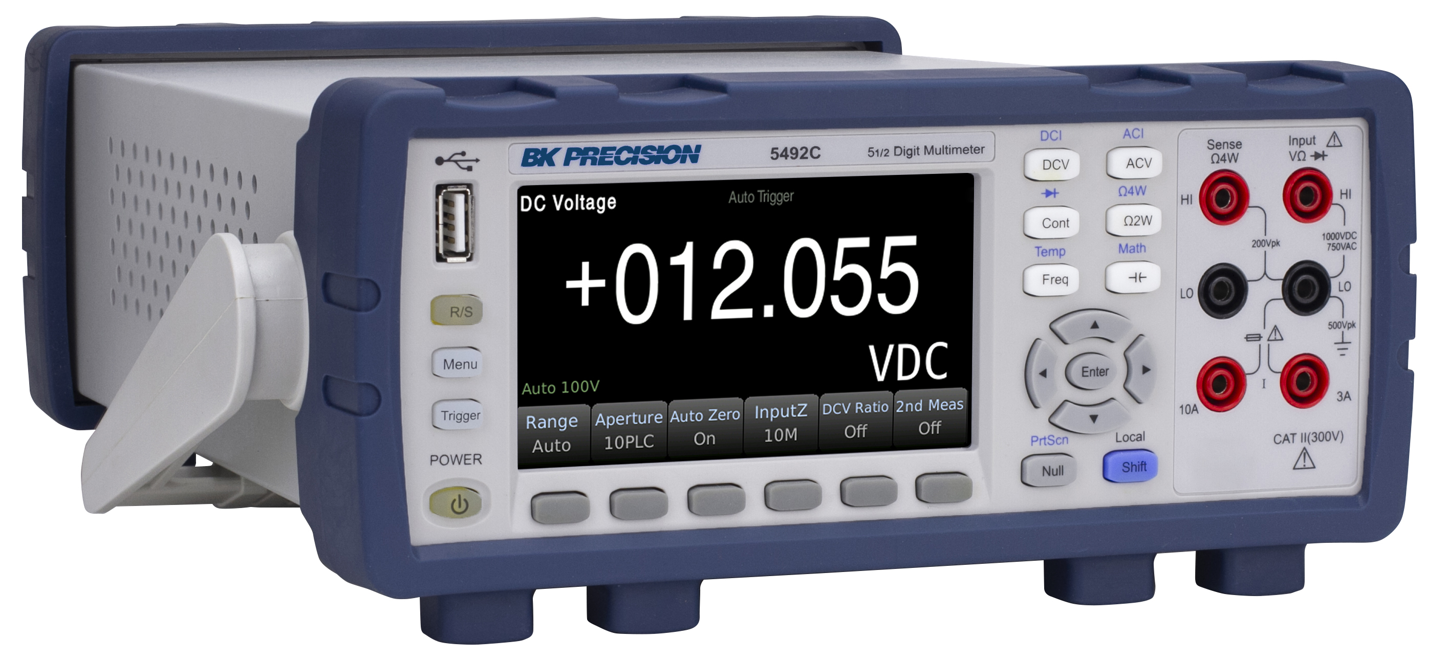 BK Precision 5492C Bench Digital Multimeter, True RMS, 10A ac Max, 10A dc Max, 750V ac Max - UKAS Calibrated