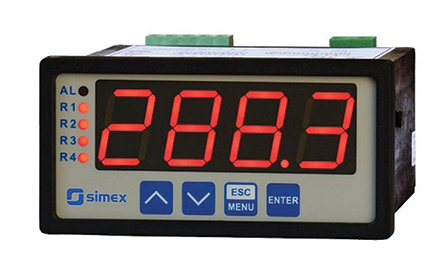 Simex LED Digital Panel Multi-Function Meter, 43mm x 90.5mm