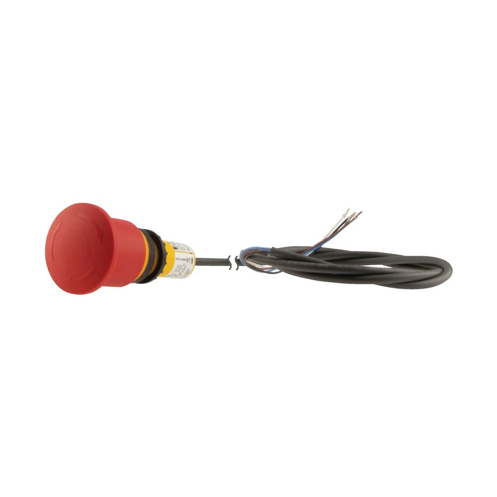 Eaton Eaton Moeller Series Series Pull to Release Emergency Stop Push Button, Cable Mount, 45mm Cutout, 1NC, 1NO, IP67,