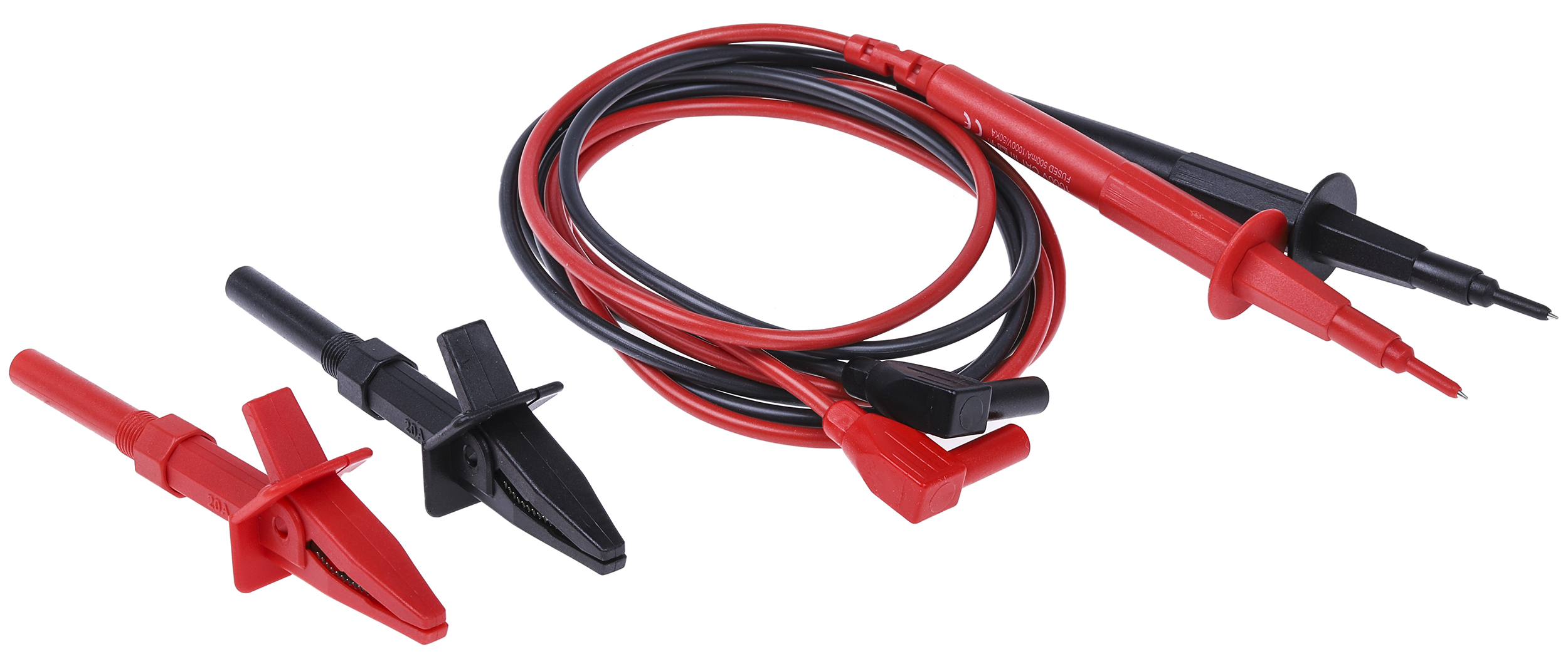 RS PRO Fused Test Lead Kit, CAT III