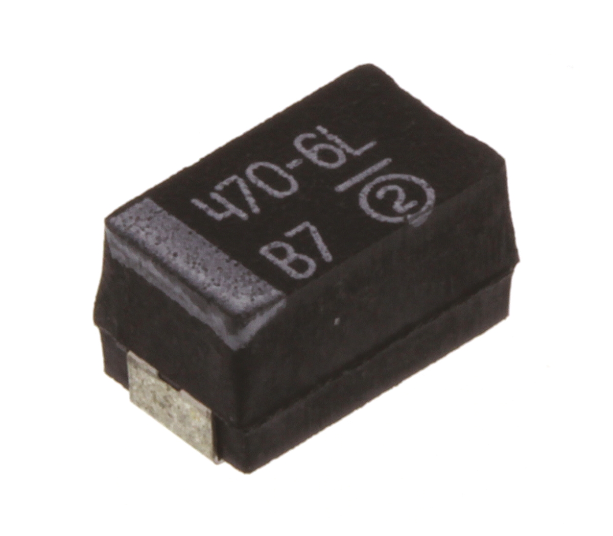 Vishay 470μF MnO2 Tantalum Capacitor 6.3V dc, 293D Series