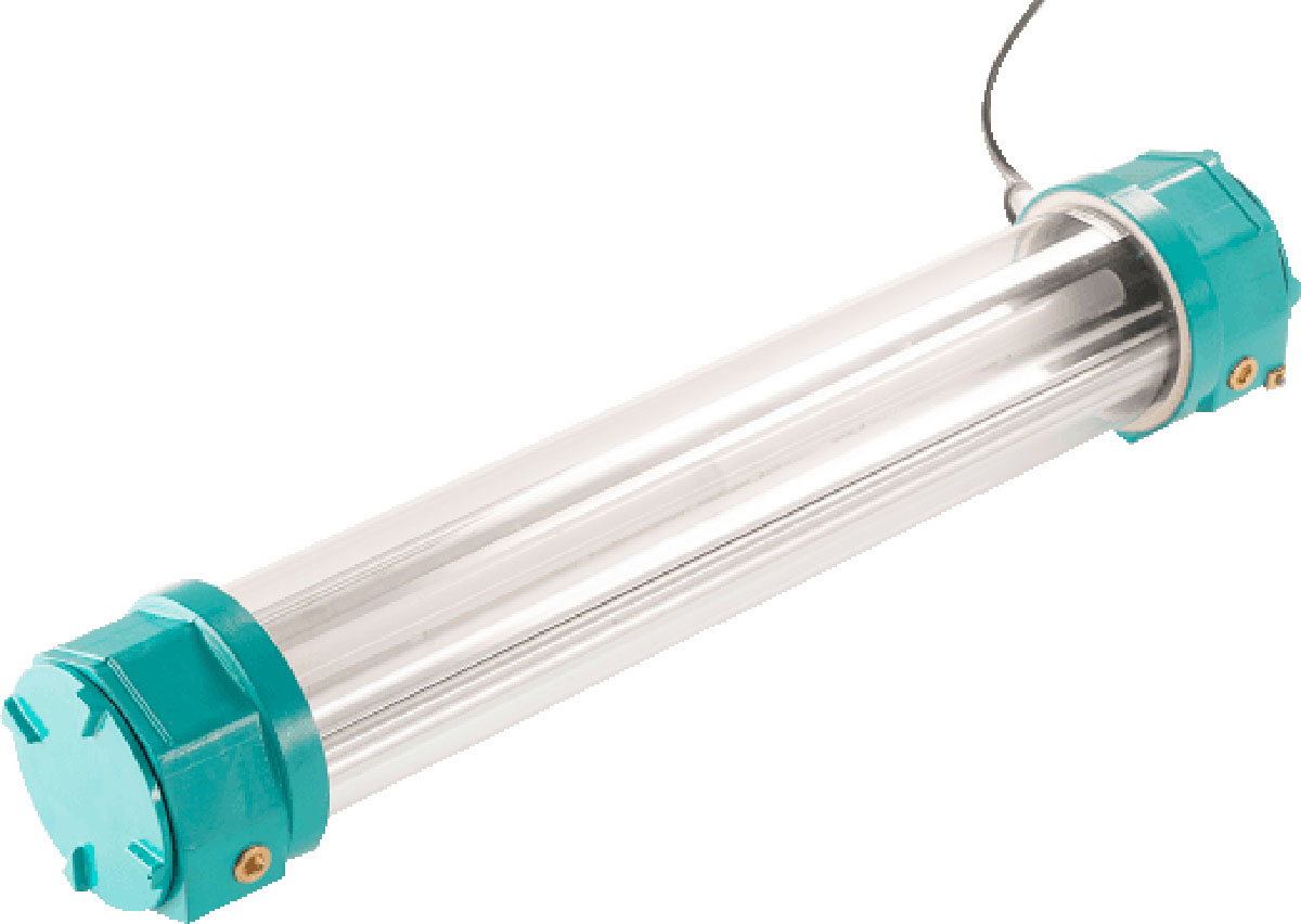 Petrel 2 x 18 W Flameproof Hazardous Area Light, 1, 2, Twin Fluorescent, Temp T4, 240 V ac, ATEX