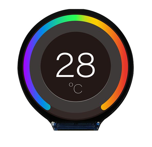 Midas MDT0128AIS-SPI TFT LCD Colour Display, 1.28 QVGA, 240 x 240