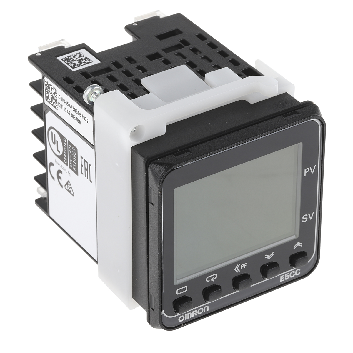 Omron E5CC Panel Mount PID Temperature Controller, 96 x 96mm, 1 Output SSR, Solid State Relay, Logic, 20.4 →