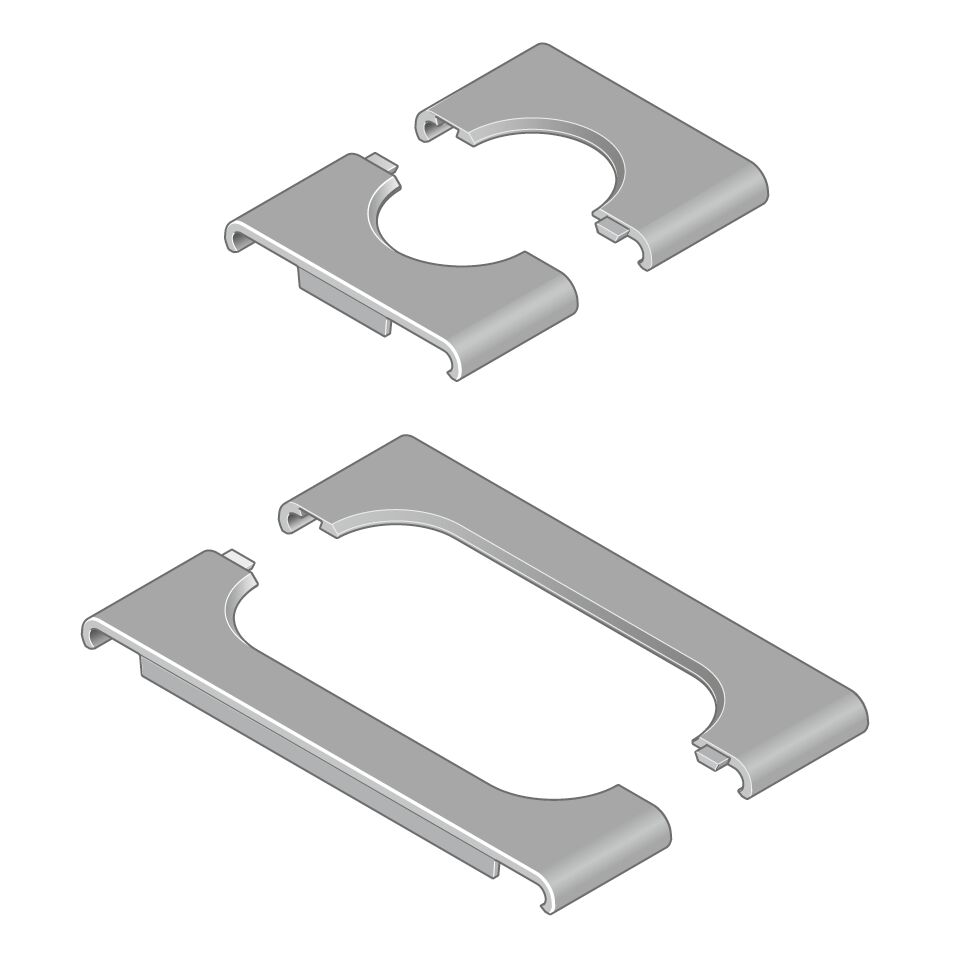 Bosch Rexroth Grey cable clip, 20mm Max. Bundle