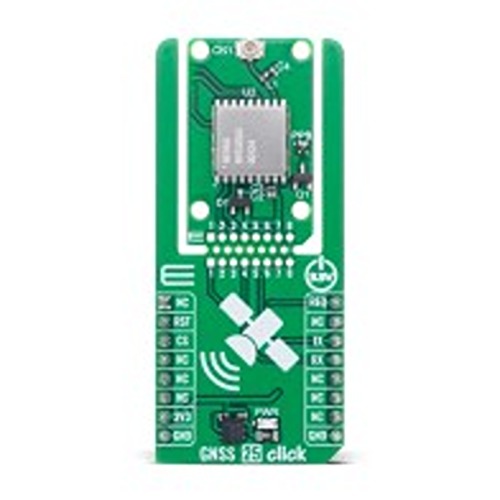 MikroElektronika GNSS 25 Click MIKROE 6535 GNSS GPS Board for RYS3520 MIKROE-6535