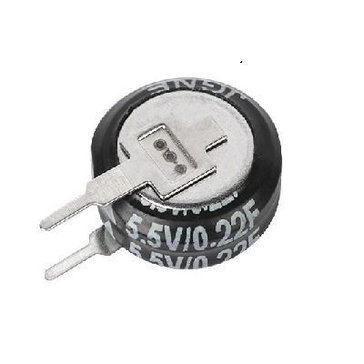 RS PRO 0.22F Supercapacitor EDLC -20 → +80% Tolerance 5.5V dc, Through Hole