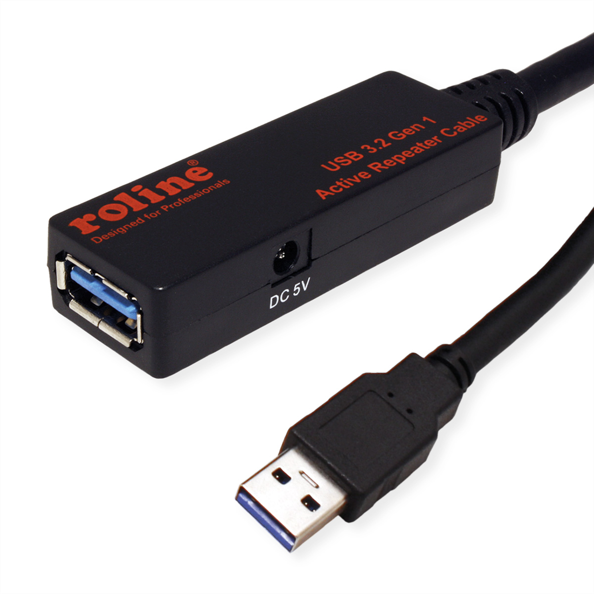 Roline USB 3.2, Female USB A to Male USB A, 15m