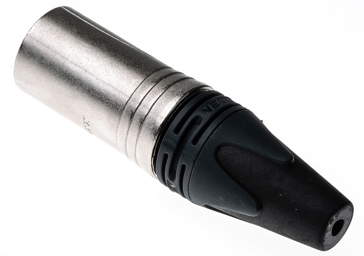 Neutrik Cable Mount XLR Connector, Male, 50 V, 5 Way, Silver over Nickel Plating