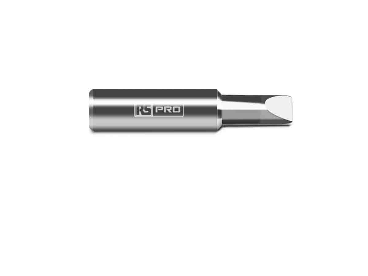 RS PRO 6.5 mm Straight Chisel Soldering Iron Tip for use with RS PRO Soldering Irons