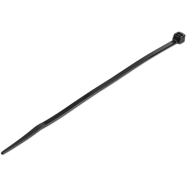 StarTech.com Cable Tie, Cable Ties, 150mm x 4 mm, Black Nylon, Pk-100