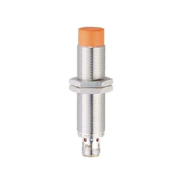 ifm electronic Inductive Threaded Barrel Proximity Sensor, M18, 8 mm Detection, PNP NC, 10 → 30 V dc