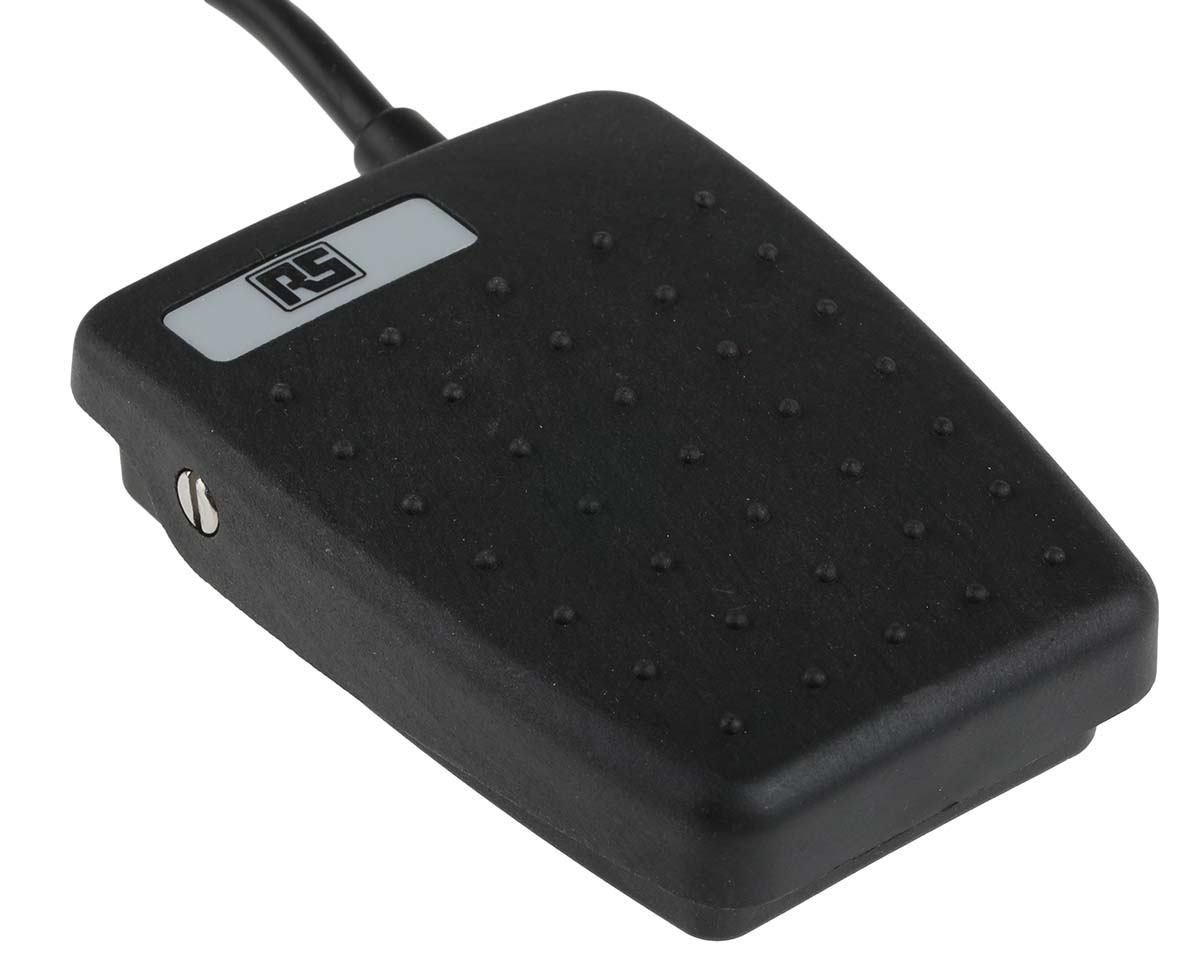 RS PRO General Purpose Momentary Foot Switch - Thermoplastic Case Material, SP-CO, 3 A Contact Current, 24V Contact
