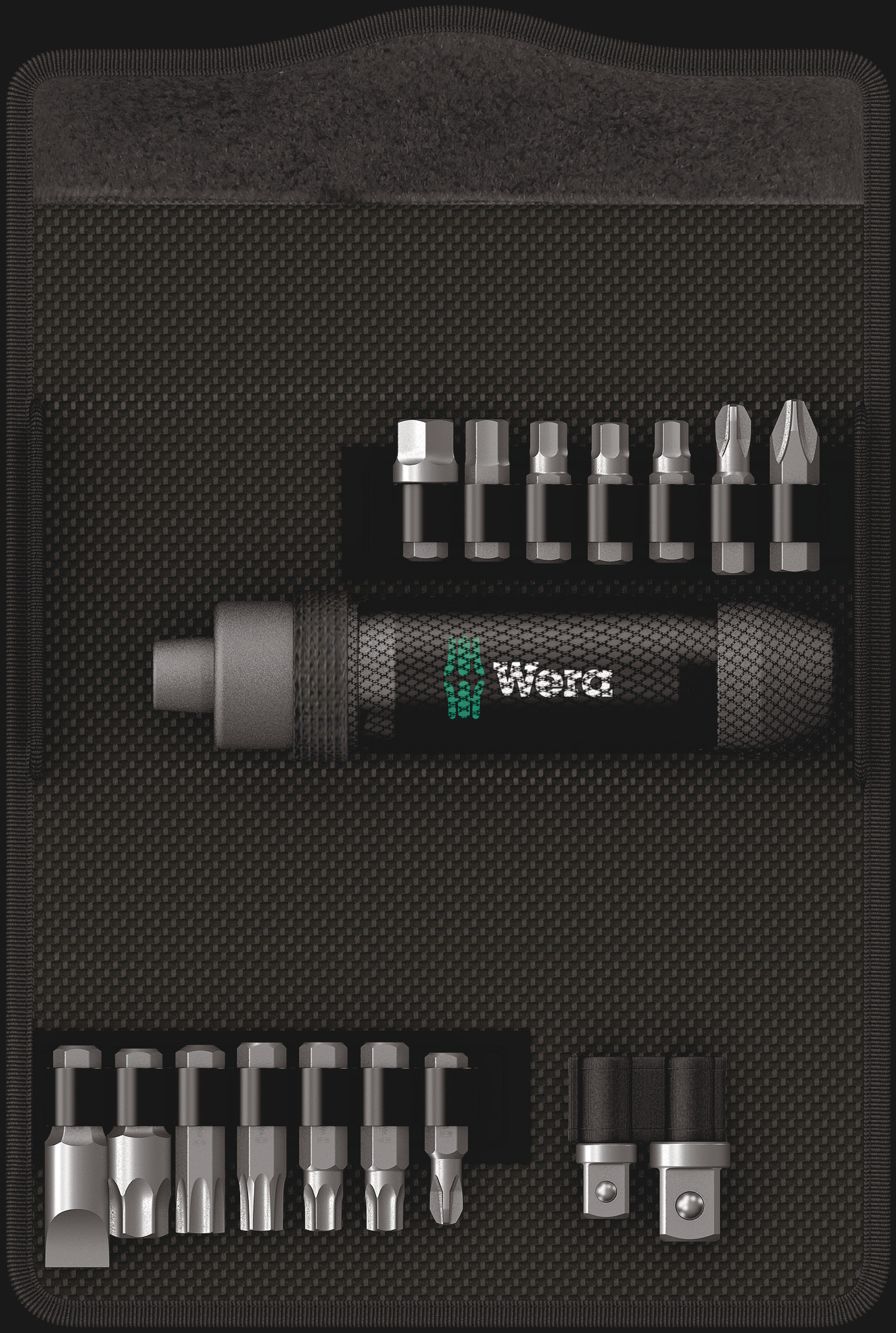 Wera Impact Bit Set 17 Pieces, Hexagon, Phillips, Pozidriv, Slotted, Torx