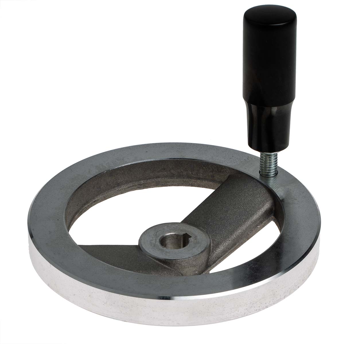 RS PRO Silver Die Cast Aluminium Hand Wheel, 125mm diameter