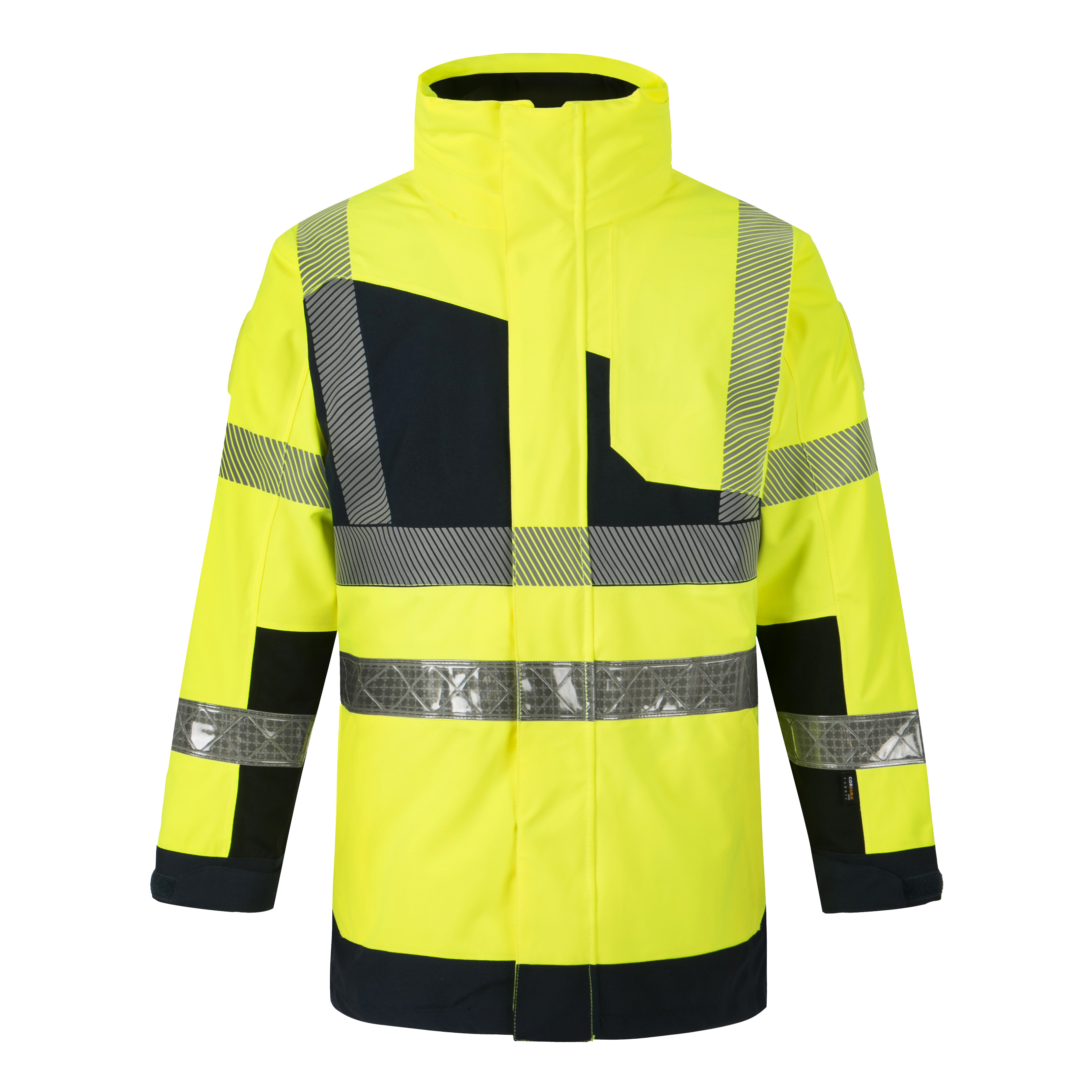 CODUPAL Lumina Yellow/Navy Unisex Hi Vis Jacket, XL