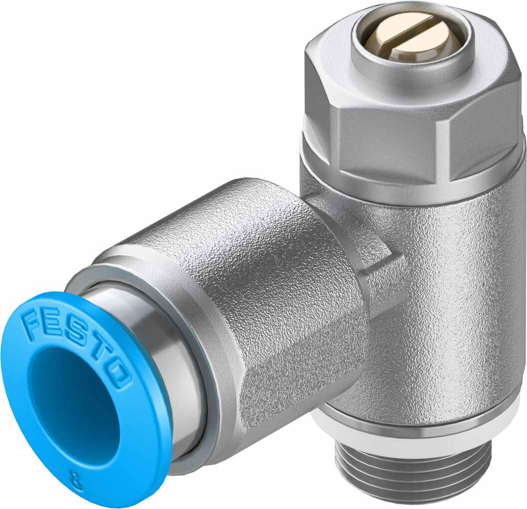 Festo GRLA Series Tube Exhaust Valve, 8mm Tube Inlet Port x G 1/8 Male Outlet Port, 193145