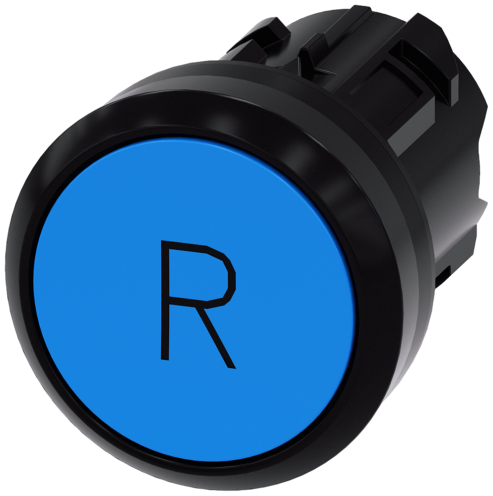 Siemens SIRIUS ACT 3SU10 Series Blue Momentary Push Button Head, 22mm Cutout, IP66, IP67, IP69K