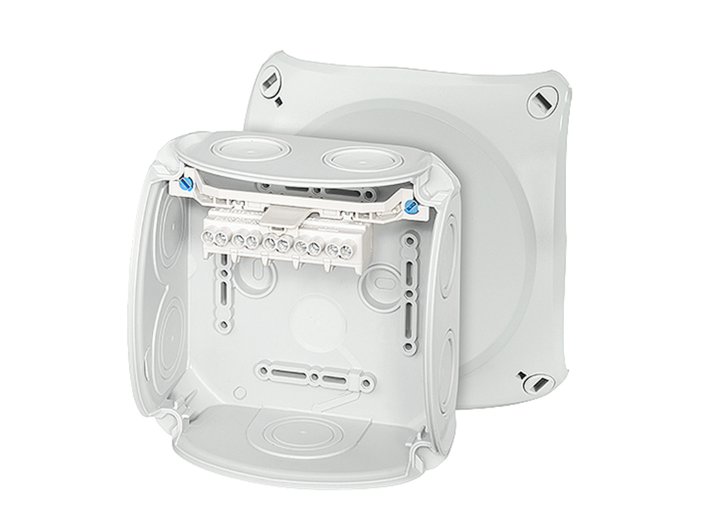 HENSEL DK Series Grey Polypropylene Terminal Box, IP66, 5 Terminals, 77 x 130 x 130mm