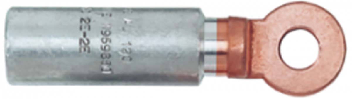 MECATRACTION, C-AU Uninsulated Ring Terminal, M12 Stud Size to 240mm² Wire Size