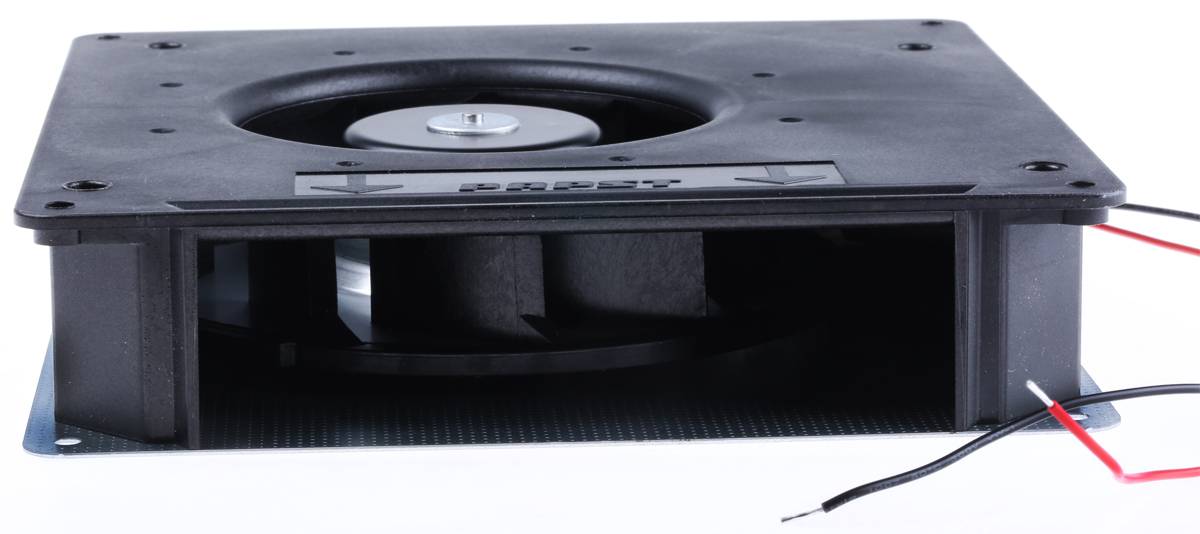 ebm-papst RG 125 N Series Centrifugal Fan, 12 V dc, 87.5m³/h, DC Operation, 180 x 180 x 40mm