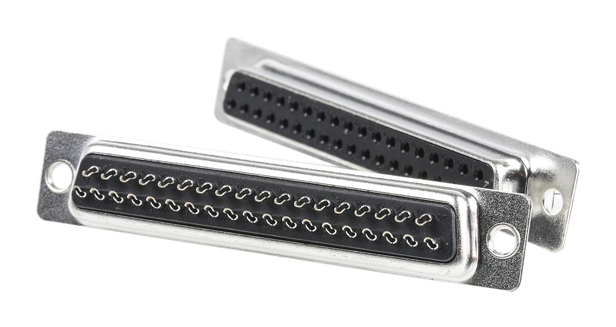 MH Connectors MHDB 37 Way Cable Mount D-sub Connector Socket, 2.77mm Pitch