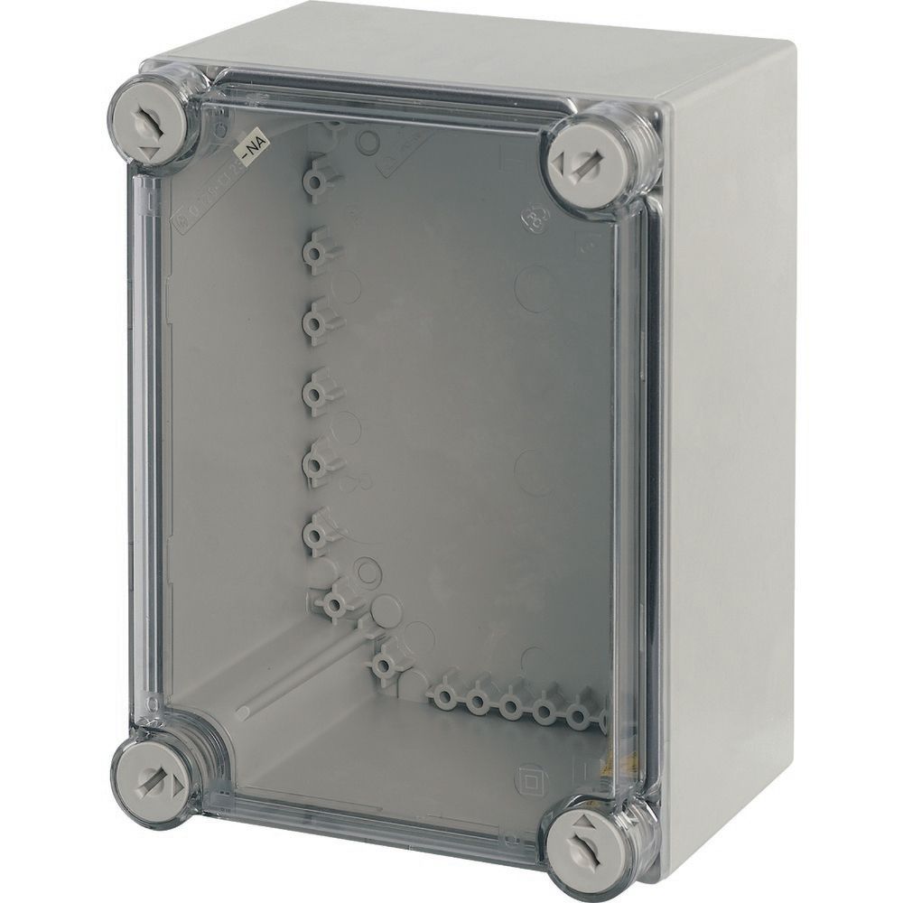 Eaton xEnergy Safety Series Light Grey Plastic General Purpose Enclosure, IP65, IK10, Transparent Lid, 250 x 187.5 x