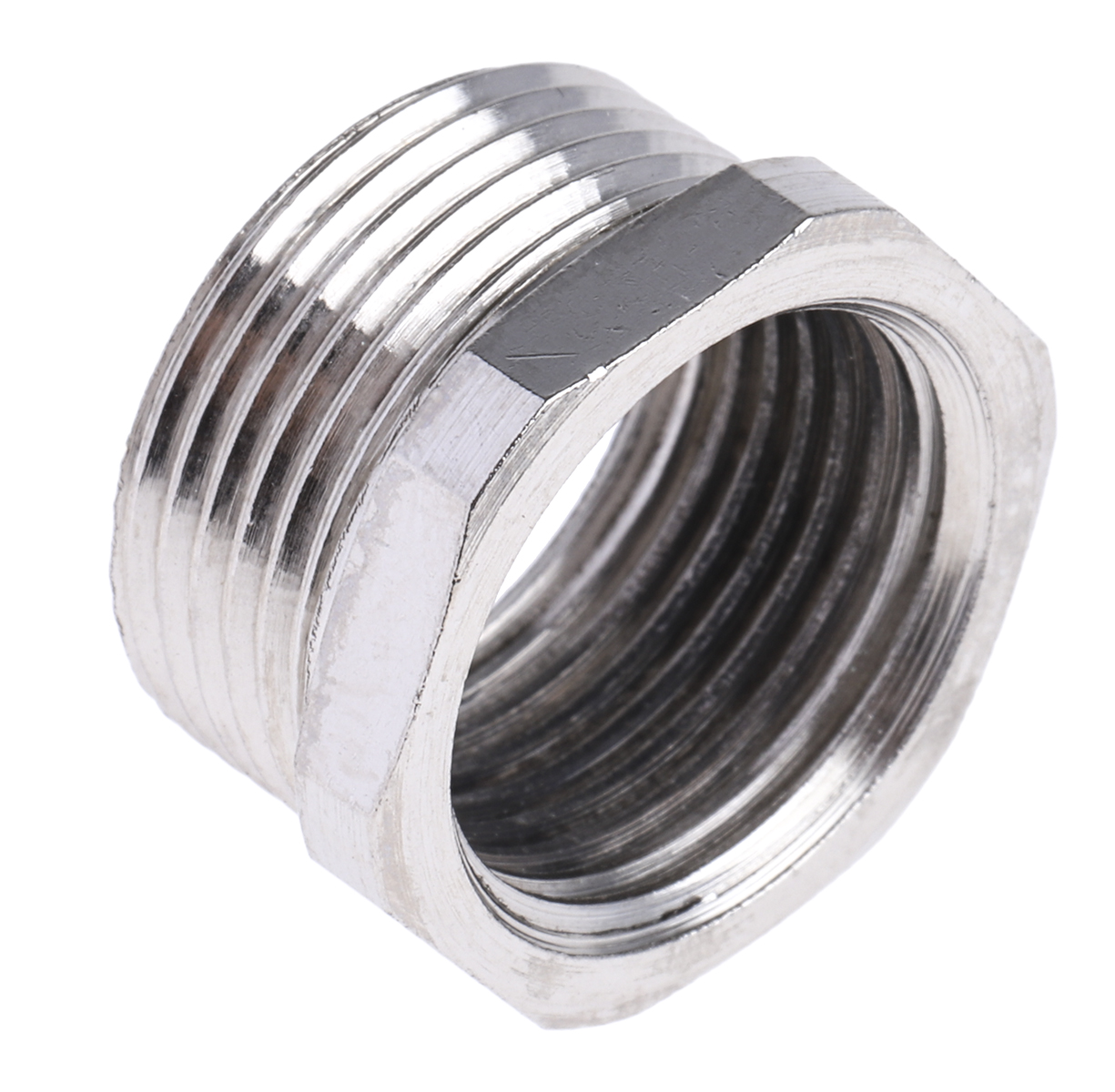 RS PRO Thread Converter, Conduit Fitting, 22.5mm Nominal Size, M20, Brass, Nickel IP66 rating