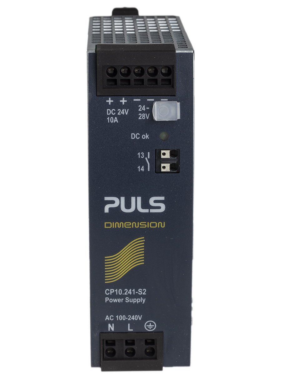 PULS CP DIN Rail Power Supply, 100 → 240V ac ac Input, 24V dc dc Output, 10A Output, 240W
