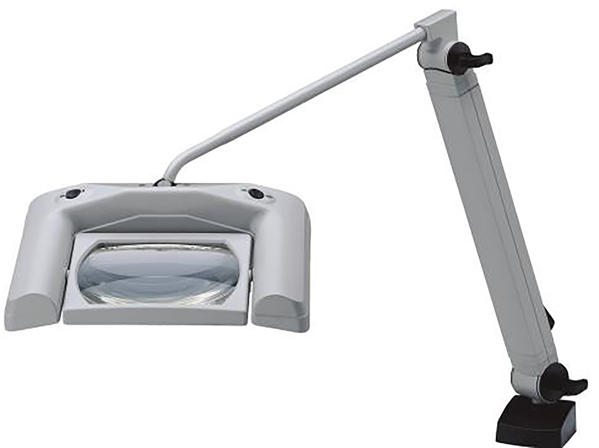 Waldmann Magnifying Lamp with LED Flexi Magnifier Lamp, 3dioptre, 162 x 105mm Lens