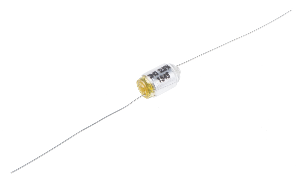 RS PRO Polystyrene Film Capacitor, 160V dc, ±2.5%, 3.3nF, Through Hole