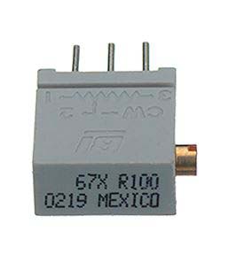 100kΩ, Through Hole Trimmer Potentiometer 0.5W Side Adjust TT ElectronicsBI, 67