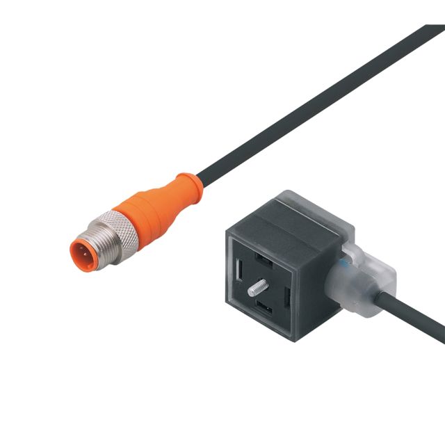 ifm electronic Male 1 way M12 to Female 1 way Valve Connector Actuator/Sensor Cable, 1.5 m