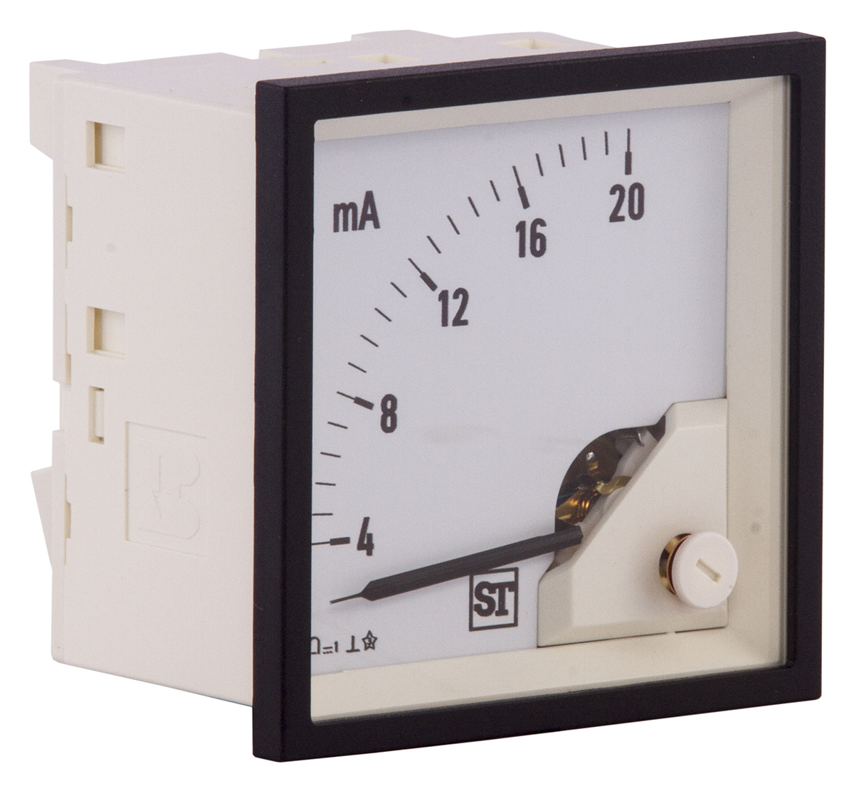 Sifam Tinsley Sigma Analogue Panel Ammeter 20mA DC, 68mm x 68mm Moving Coil