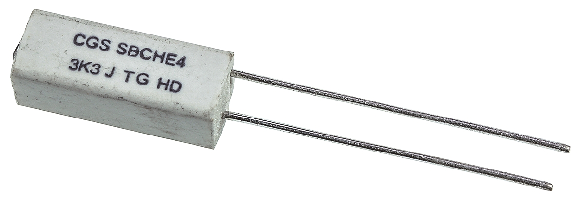 TE Connectivity 3.3kΩ Wire Wound Resistor 4W ±5% SBCHE43K3J