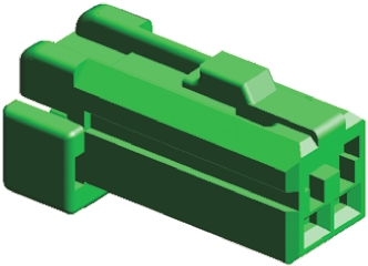 TE Connectivity, MULTILOCK 040 Automotive Connector Plug Green Cable Mount 2 Way 174056-4