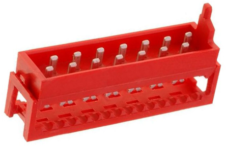 TE Connectivity 14-Way IDC Connector Plug for Cable Mount, 2-Row