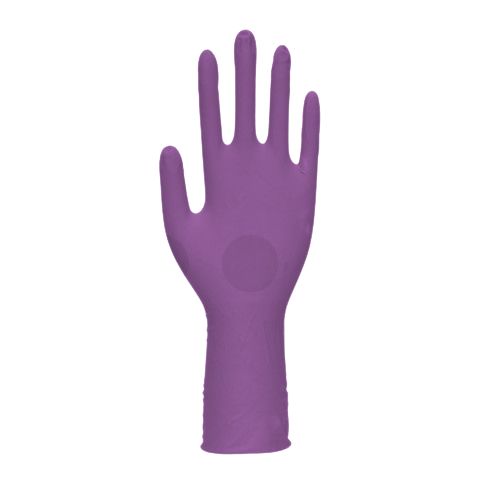 Unigloves GM007 Purple Nitrile Work Gloves, Size 7, Nitrile Coating