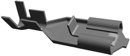 TE Connectivity Positive Lock .187 Mk II Uninsulated Female Spade Connector, Receptacle, 4.75 x 0.81mm Tab Size, 0.5mm²