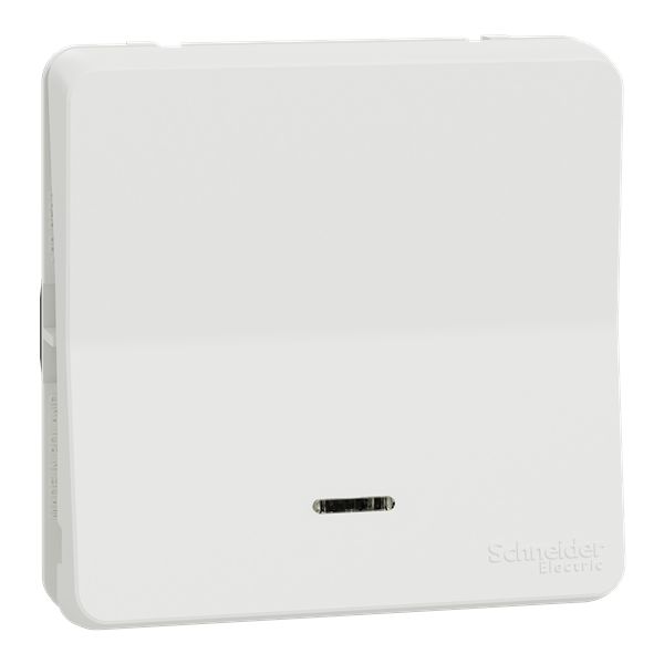Schneider Electric White Push Button Light Switch, 2 Way, Mureva Styl