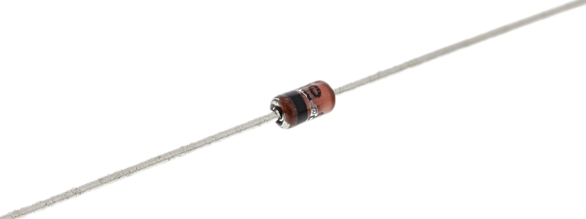 onsemi, 10V Zener Diode 5% 1 W Through Hole 2-Pin DO-41