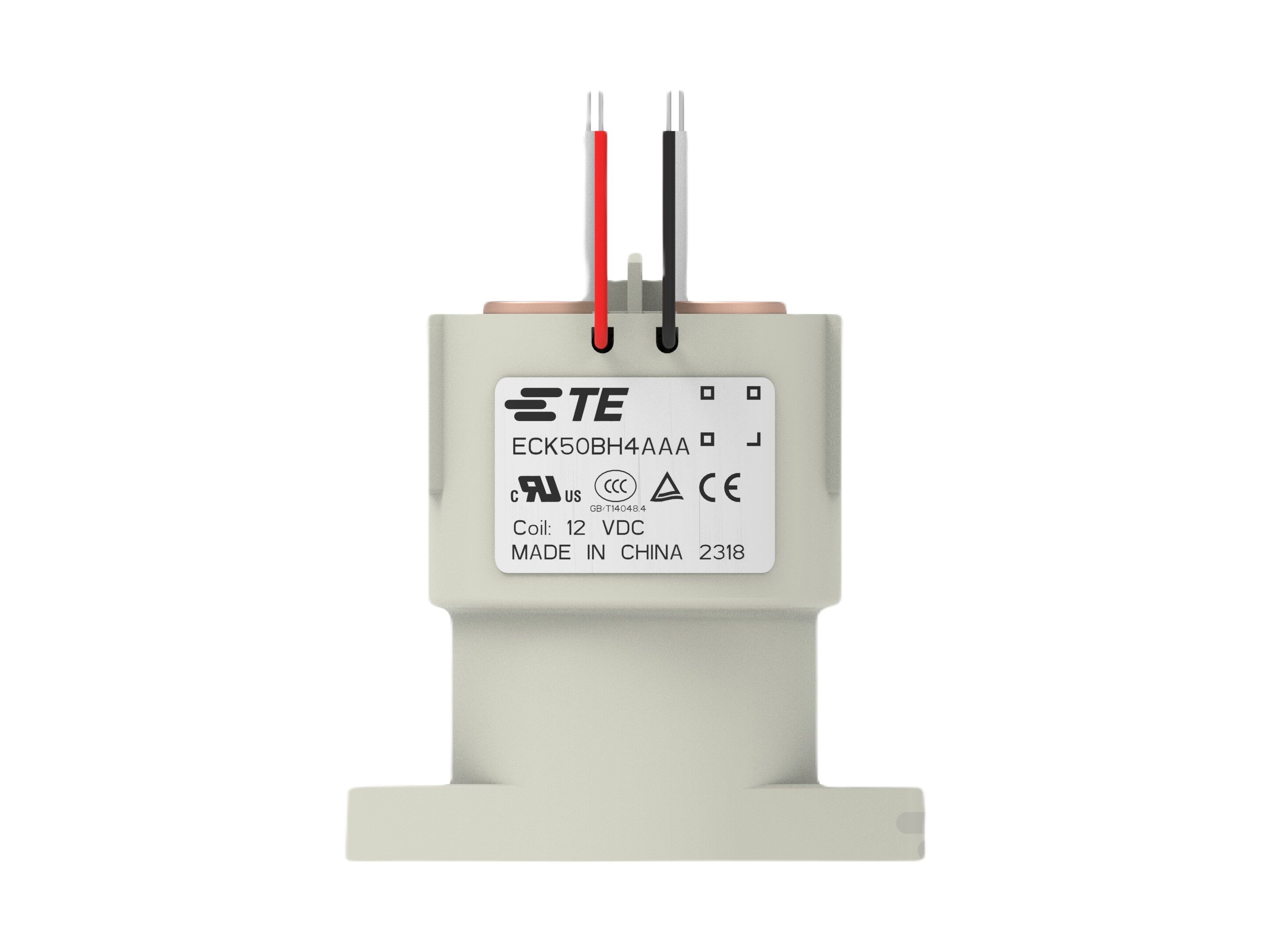 TE Connectivity ECK50B Contactor, 12 Coil, 1-Pole, 50 A, 5.5 W, Normally Open And Auxiliary Contact, 1 kV