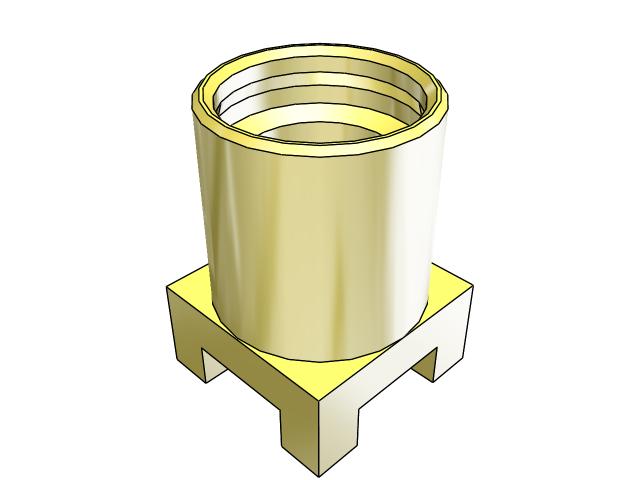 Samtec MMCX Series, Jack Surface Mount MMCX Connector, 50Ω, Solder Termination, Straight Body
